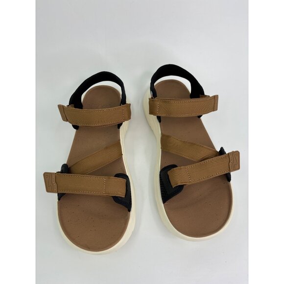 Teva Zymic Mens Stappy Foam Comfort Open Toe Sandals Tan 12 - Picture 2 of 7